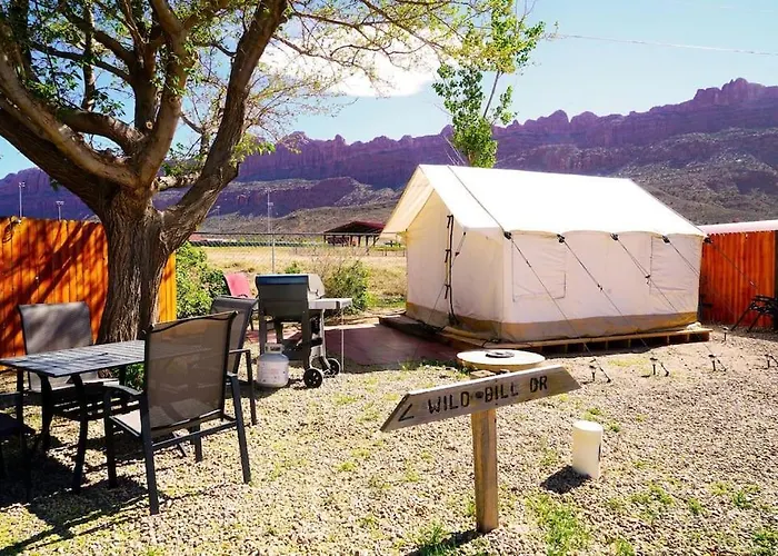 Moab Glamping Setup Tent In Rv Park #6 Ok-T6