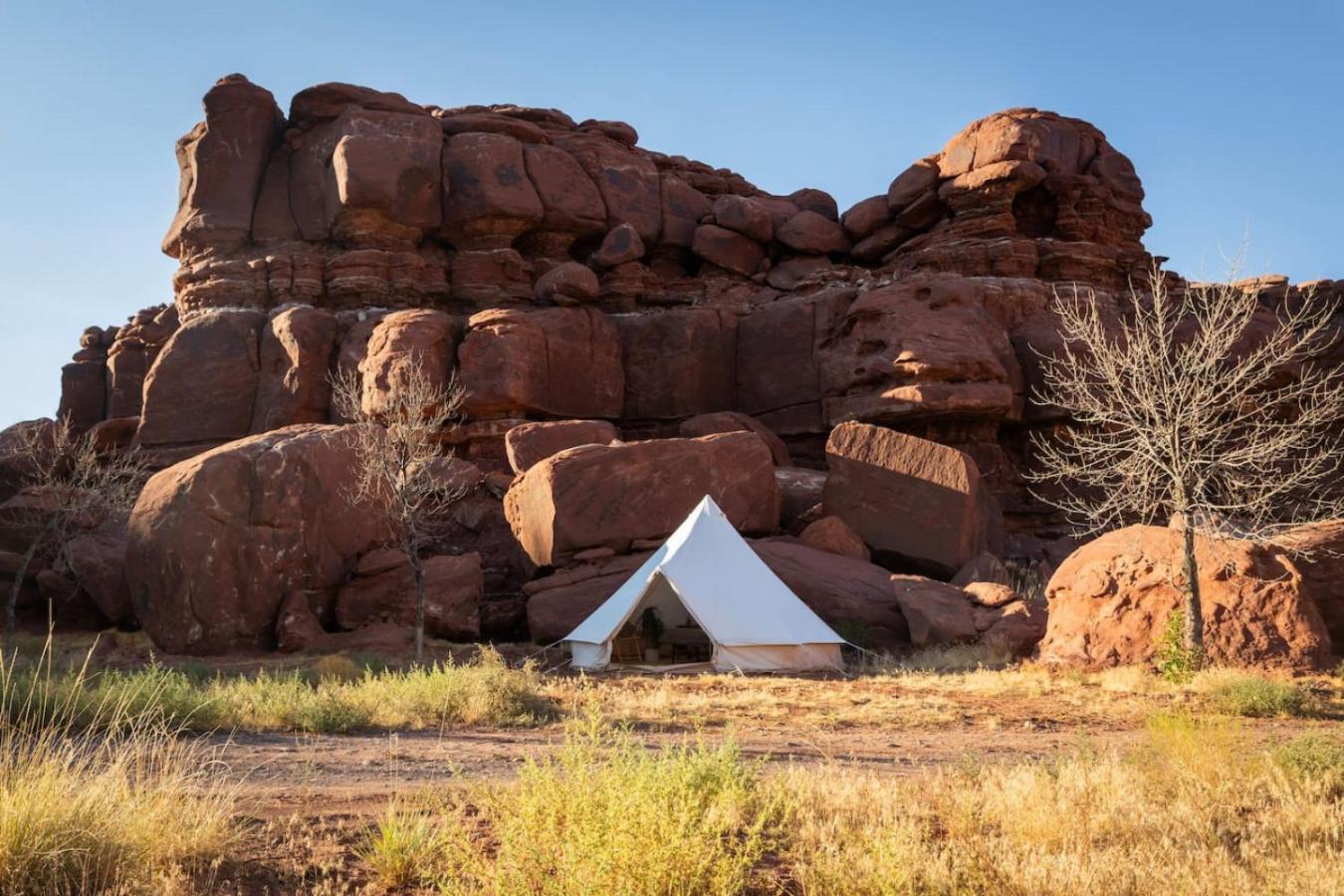Glamping Queen Tent At Private Riverside Ranch Moab