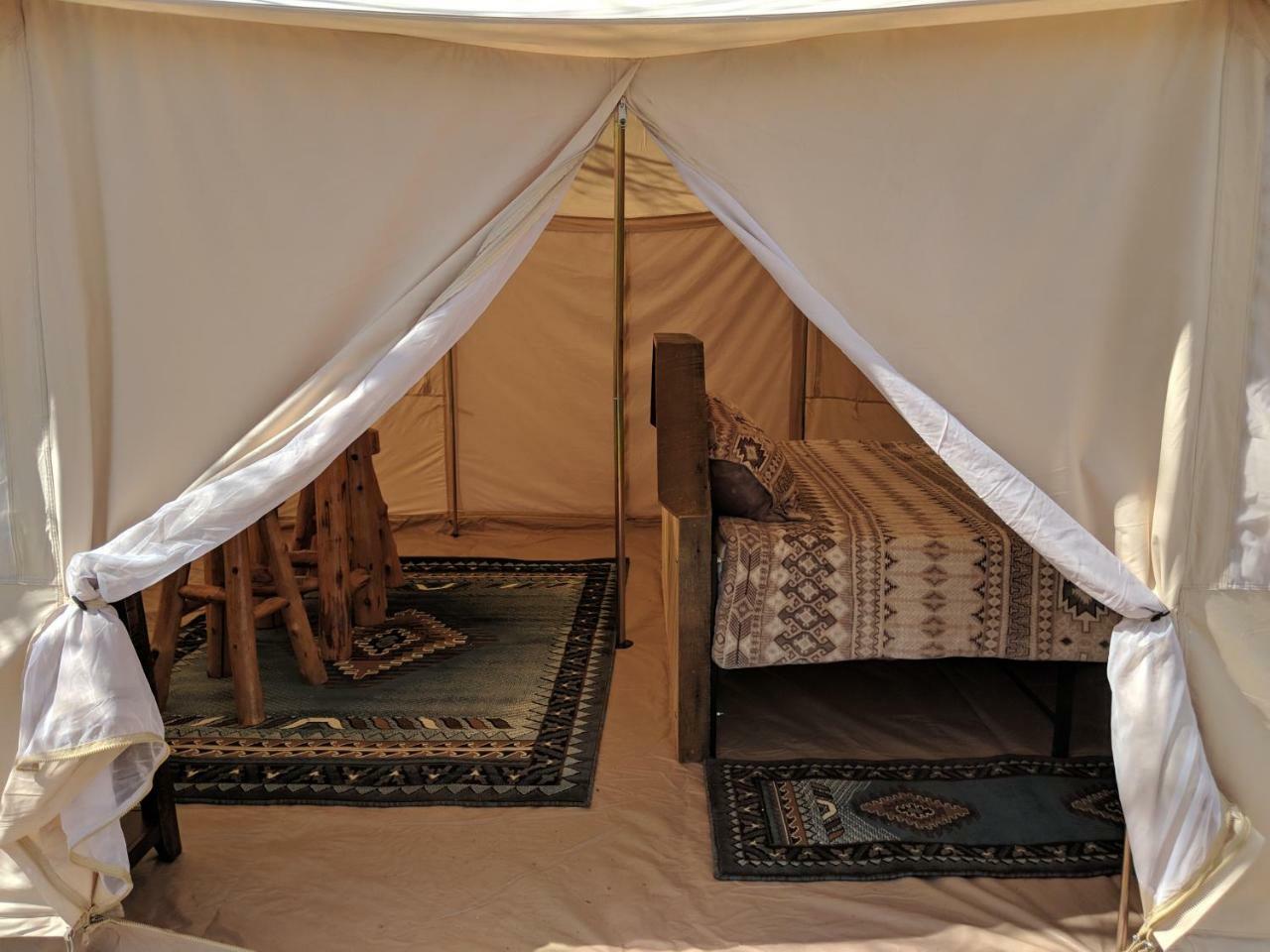Funstays Glamping Setup Tent In Rv Park #6 Ok-t6 Campsite